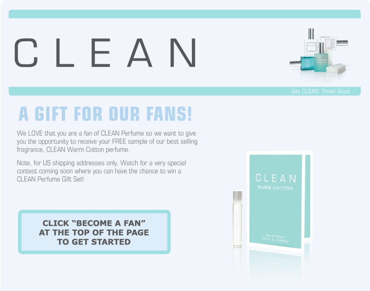 CLEAN Warm Cotton Free Sample of CLEAN Warm Cotton Perfume [Facebook]*EXPIRED*