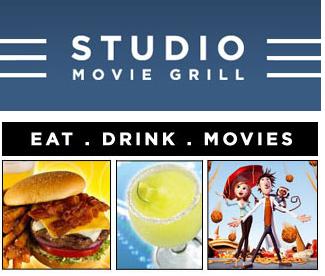 Studio Movie Grill Texas 2 FREE Studio Movie Grill Tickets  Texas only