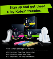 U by Kotex w200 h200 FREE U by Kotex Samples