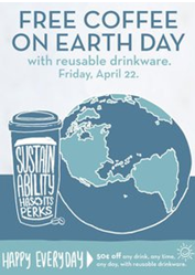 Caribou Coffee on Earth Day
