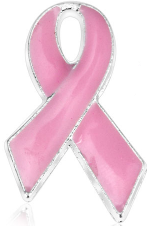 Breast Pin FREE Silver Plated Breast Cancer Awareness Pin