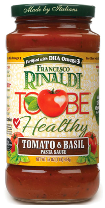 Jar of Rinaldi ToBe Healthy Pasta Sauce