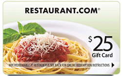 Restaurant Gift Certificate