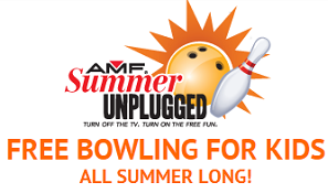 AMF Summer Unplugged 2012 FREE Bowling For Kids at AMF ALL Summer Long