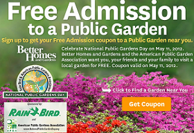 FREE National Public Gardens Day Admission