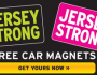 Jersey Strong Car Magnet