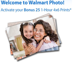 Walmart Photo 25 FREE 1 Hour 4X6 Prints at Walmart