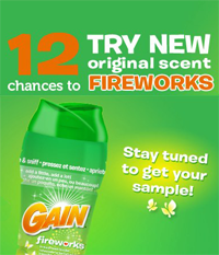 Gain Sample FREE Gain Fireworks In Wash Scent Booster Sample
