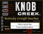 Knob Creek Liquor Bottle Gift Labels