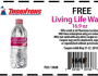 FREE Living Life Water at Thorntons