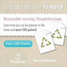 150 FREE RecycleBank Points From Domtar RB Fresh Approach to Paper 150 FREE RecycleBank Points From Domtar