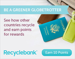 10 FREE RecycleBank Points From Greener Glober Trotter RB Greener Globetrotter 10 FREE RecycleBank Points From Greener Glober Trotter