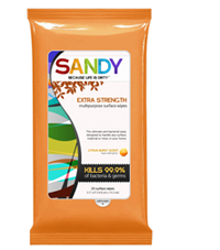 Sandys Extra Strength multipurpose surface wipes FREE Sandy Wipes Sample Pack