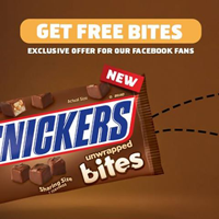 SNICKERS Bites FREE Bag of Snickers or Milky Way Bites 